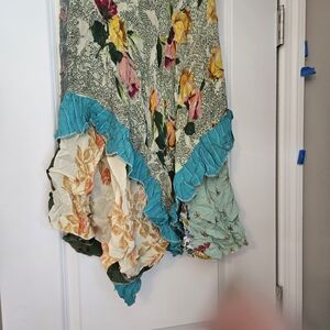 MARIBOU OF LONDONFloral Multicolor Ruffled Skirt